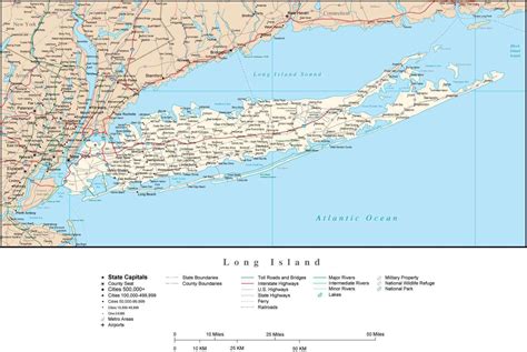 long island map.